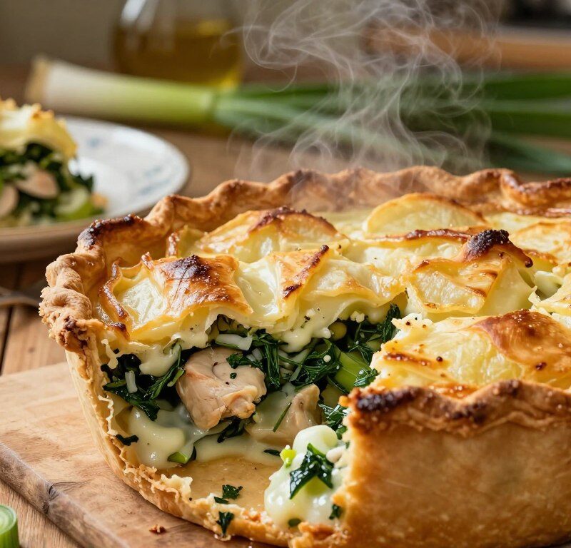 Mary Berry Chicken And Leek Pie With Potato Topping