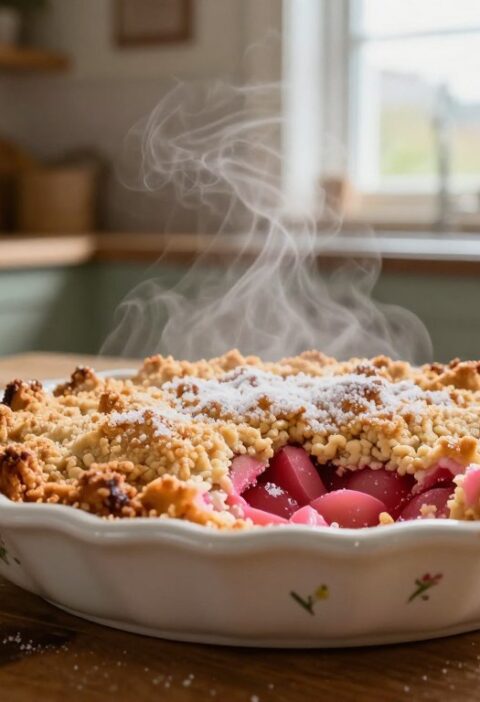 Mary Berry Rhubarb Crumble