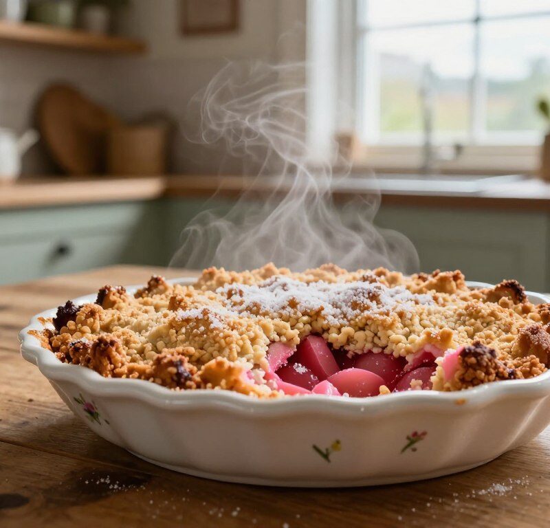 Mary Berry Rhubarb Crumble