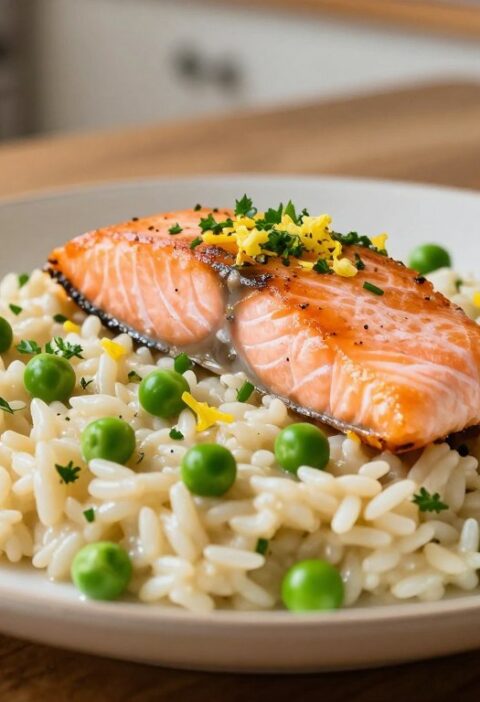 Mary Berry Salmon And Pea Risotto