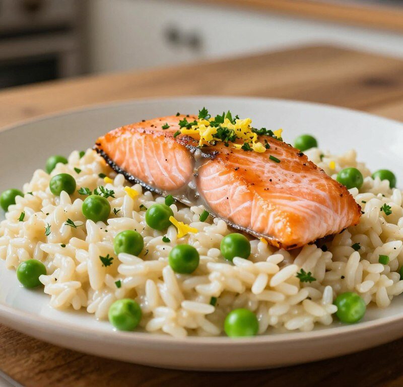 Mary Berry Salmon And Pea Risotto