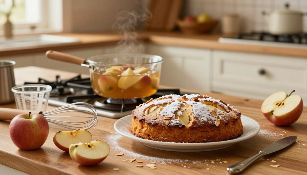 baking apple almond cake
