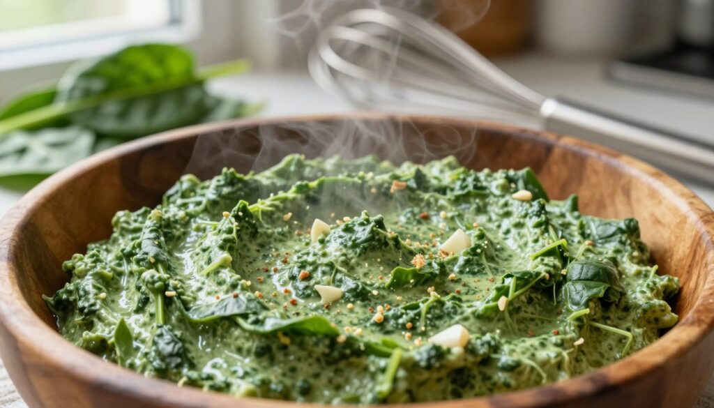 creamy spinach filling