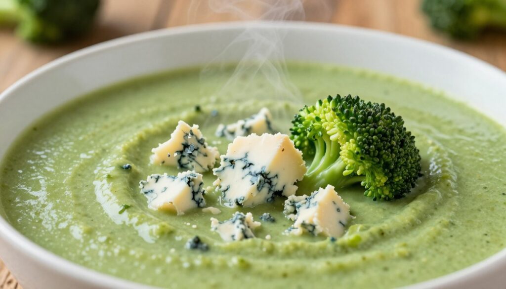crumbled stilton garnish