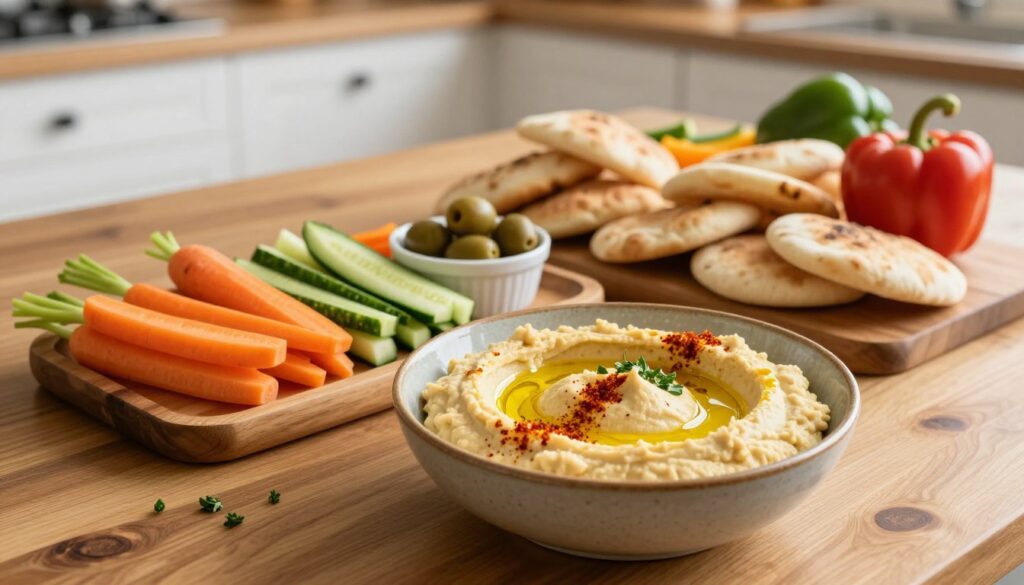 mary berry hummus serving