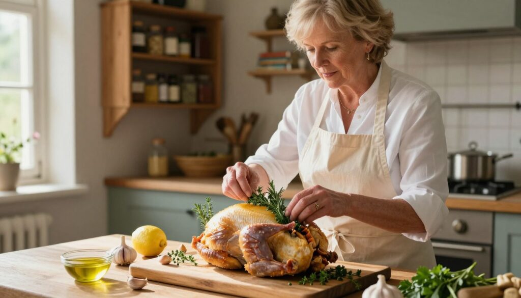 mary berry normandy preparing the chicken