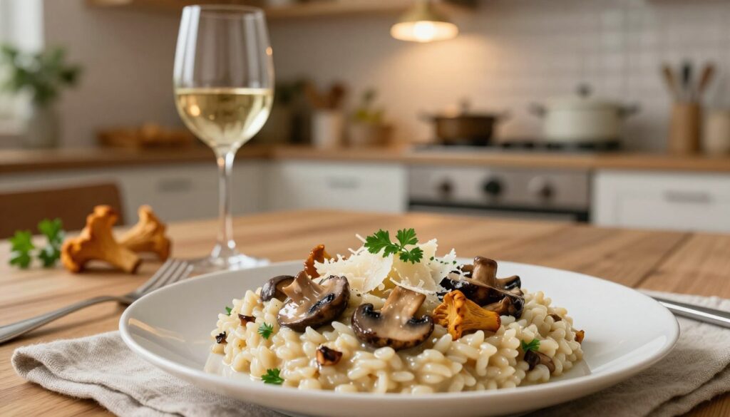 mushroom risotto
