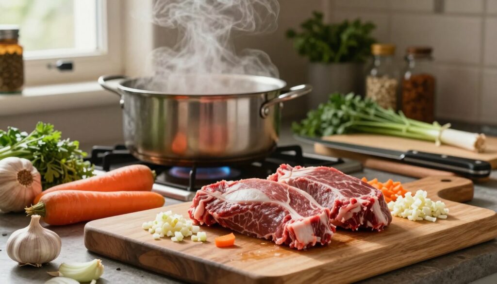preparing beef cheeks