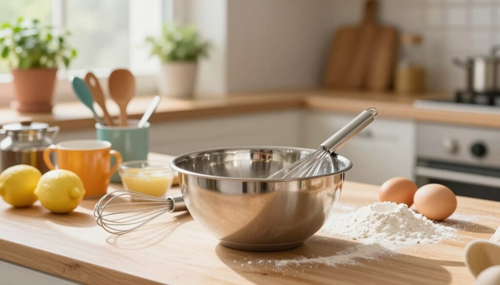 preparing bowl whisk