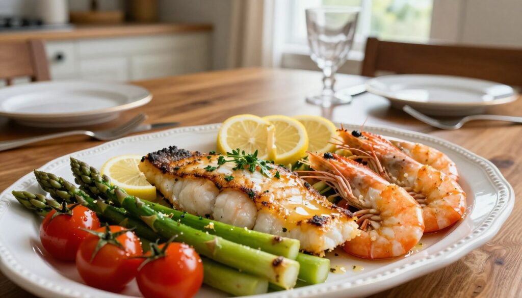 serving suggestions haddock shrimp
