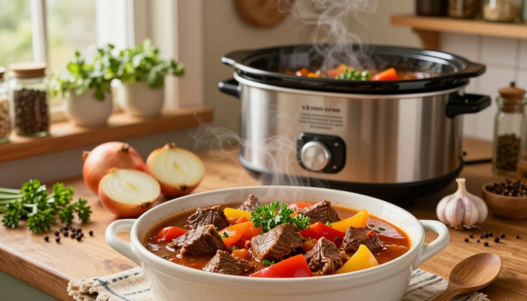 slow cooker goulash