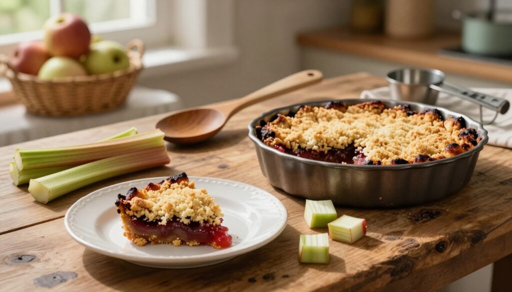 troubleshooting rhubarb crumble
