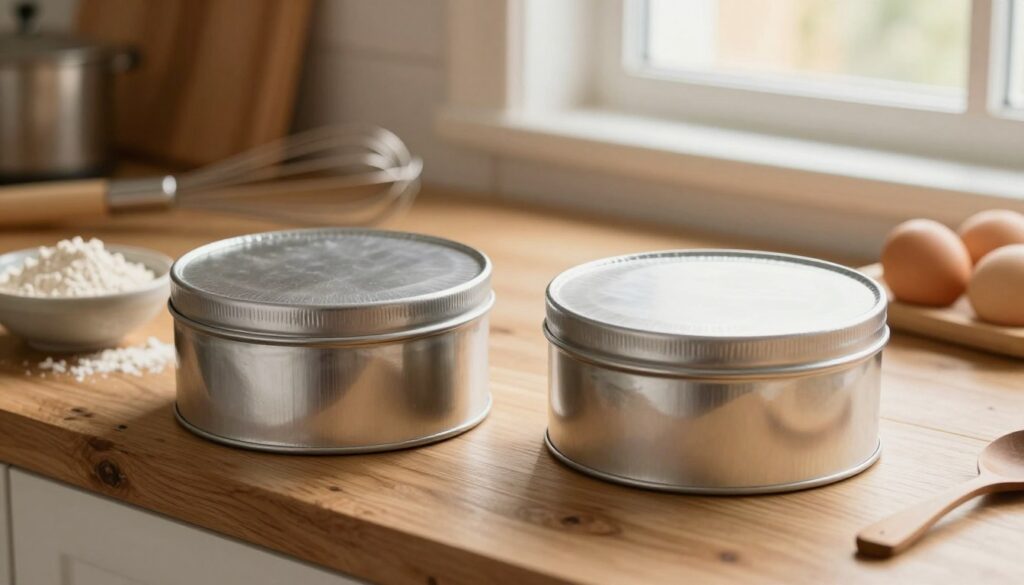 two sandwich tins