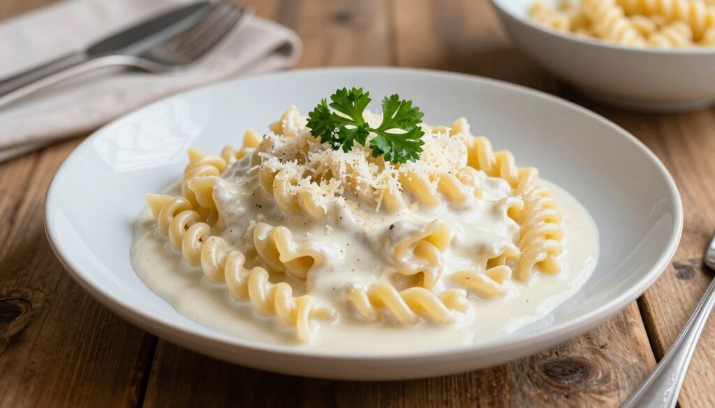 white sauce pasta
