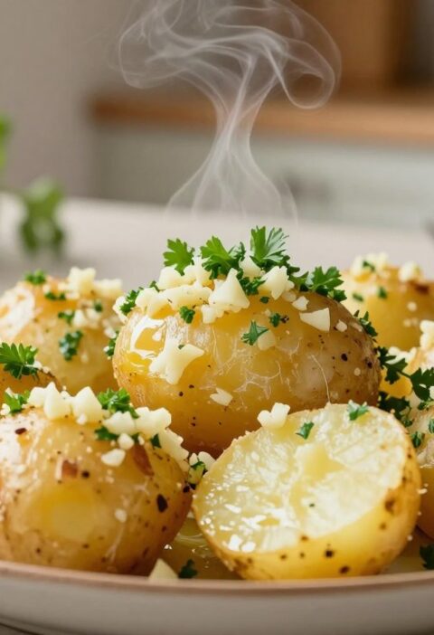 Mary Berry Crushed New Potatoes With Garlic