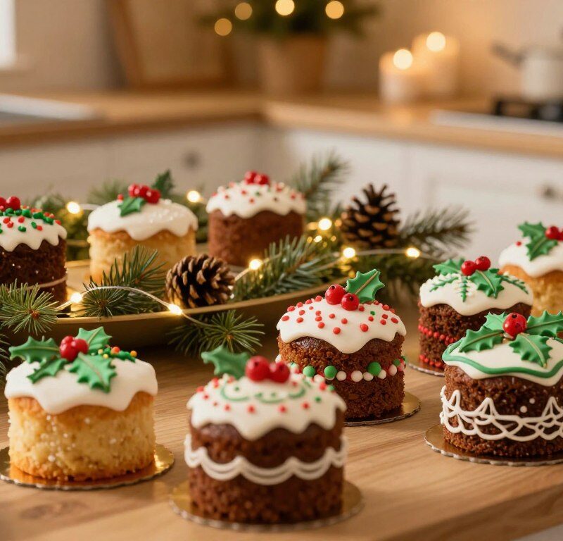 Mary Berry Non Alcoholic Mini Christmas Cakes