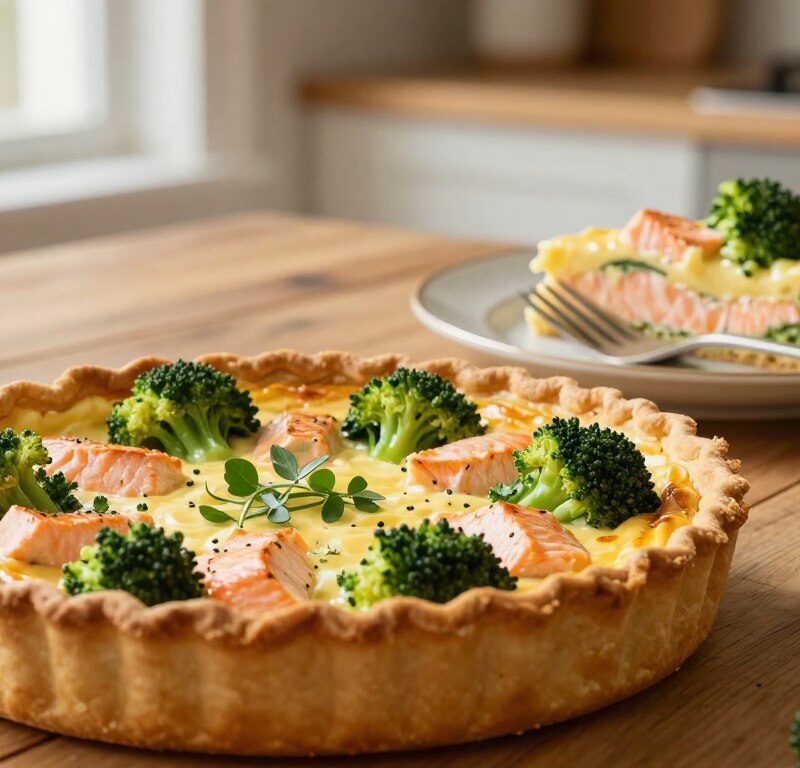 Mary Berry Salmon And Broccoli Quiche