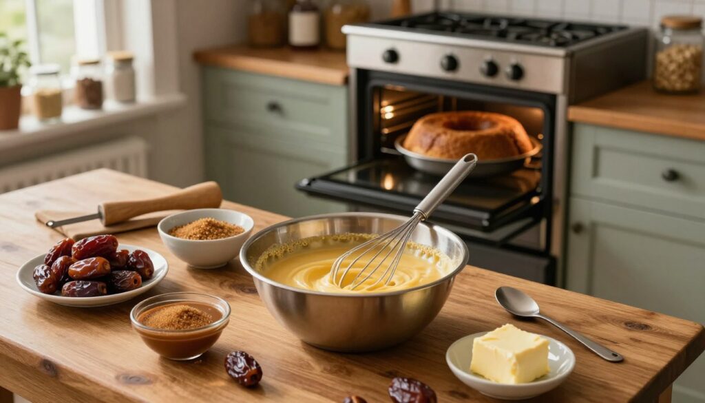baking sticky toffee pudding