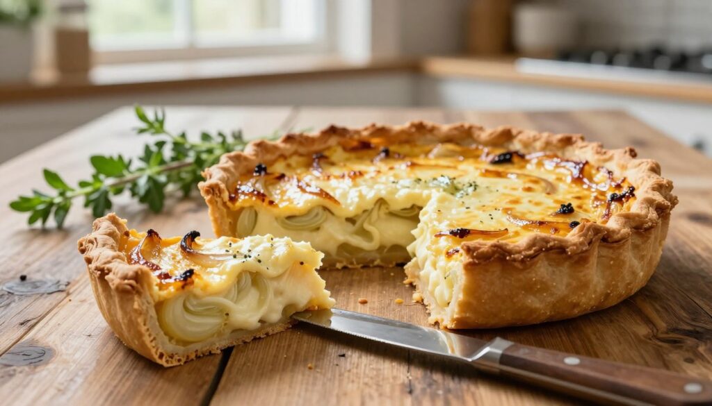 cheese onion quiche