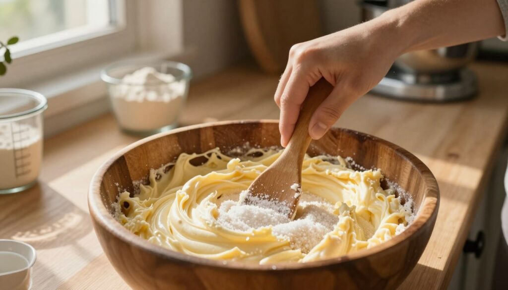 creaming butter caster sugar