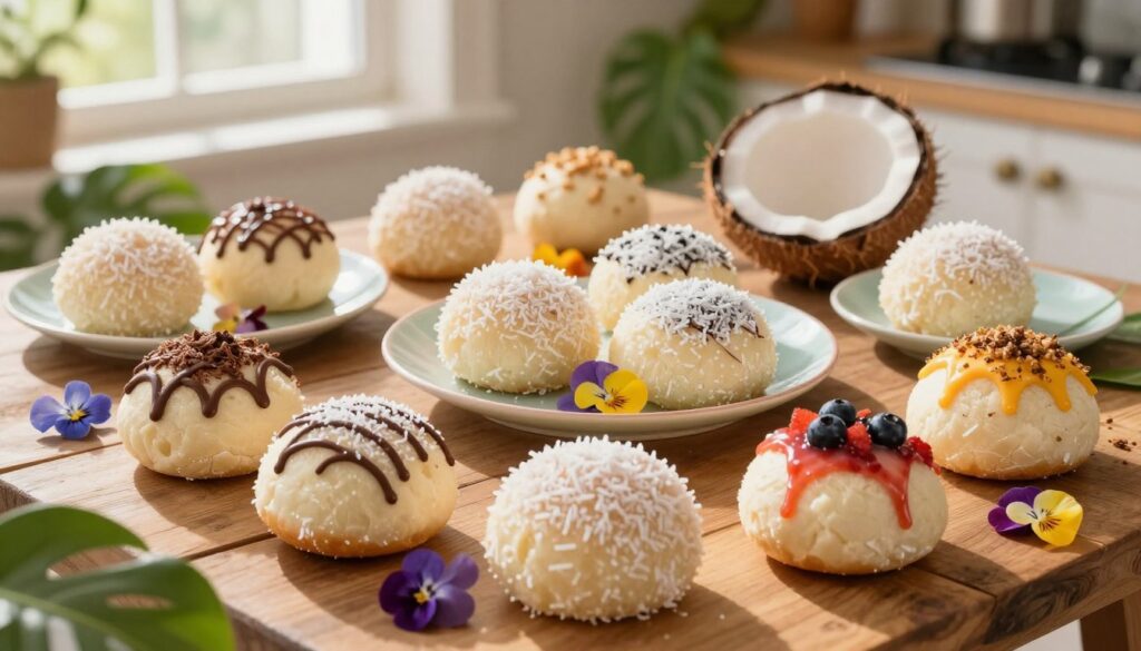 creative coconut buns