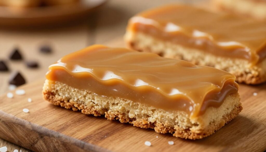 golden caramel layer