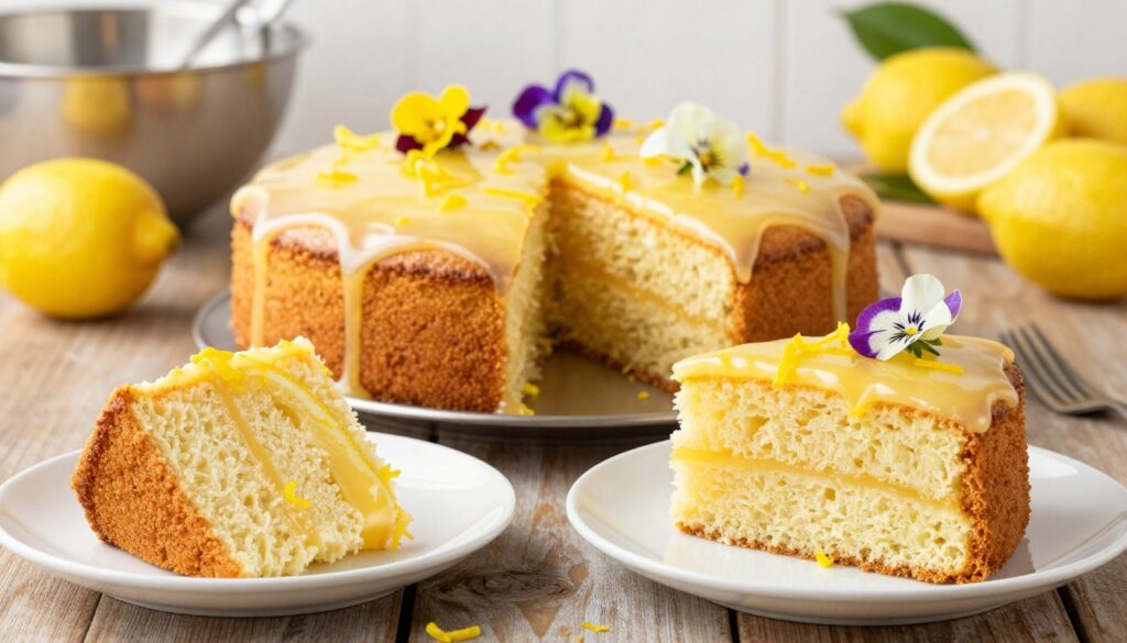 lemon icing cake