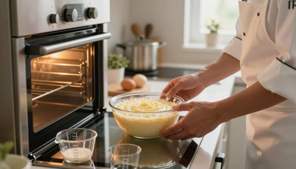 managing oven temperature for creamy texture