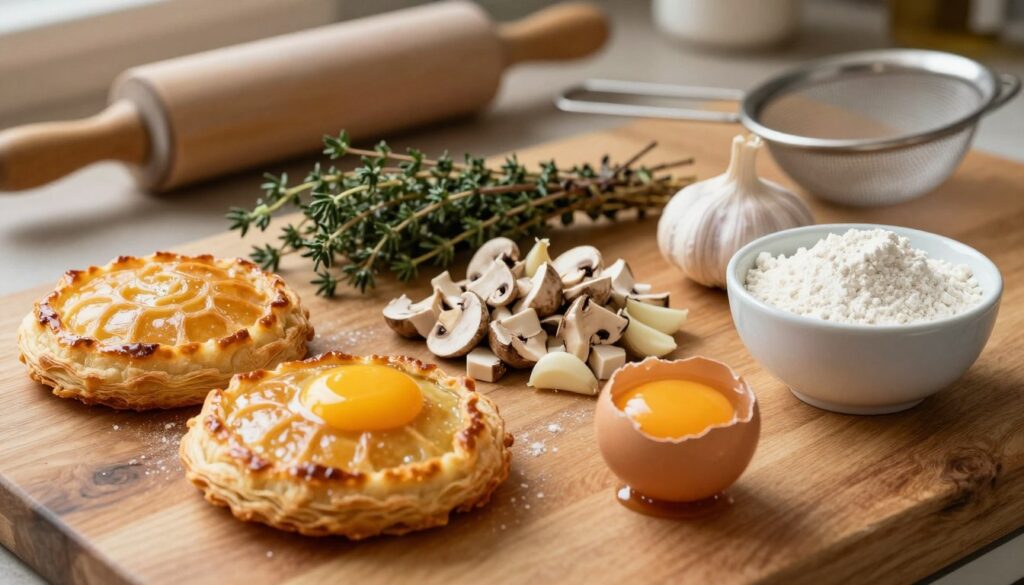 pastry ingredients for beef wellington
