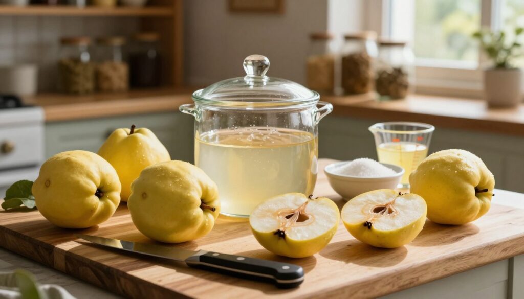 preparing quince