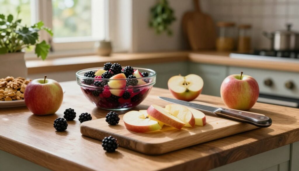 preparing the fruit base