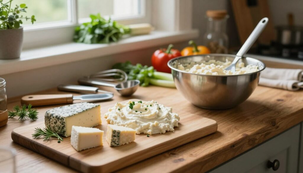 preparing workspace cheese