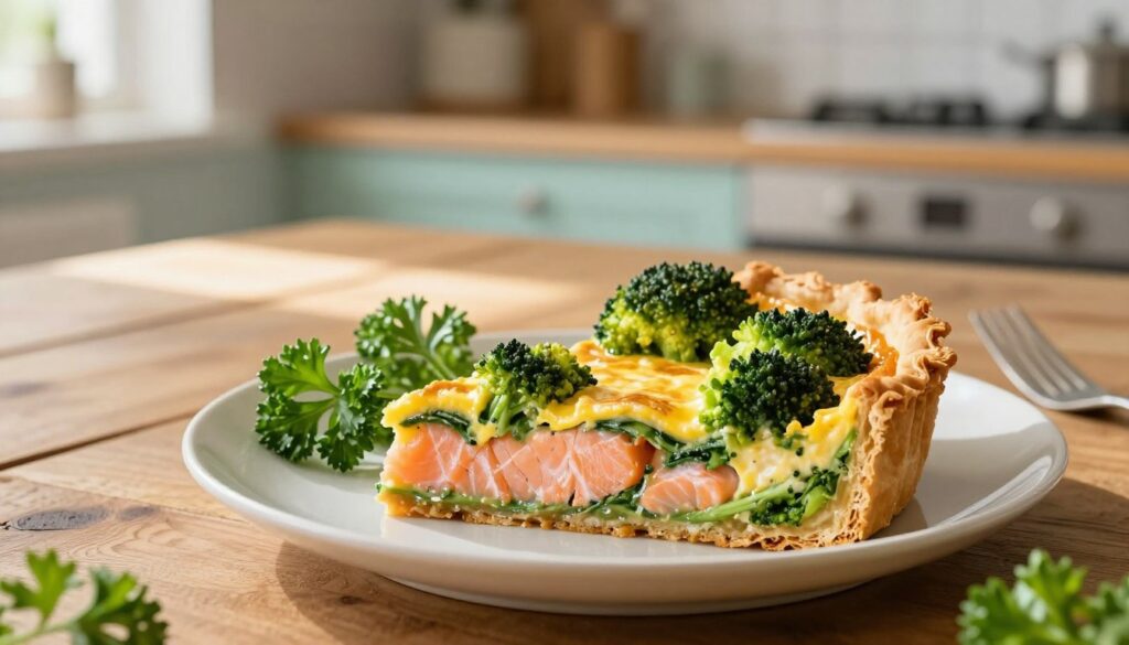 salmon broccoli