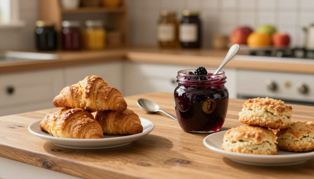serving blackberry jam