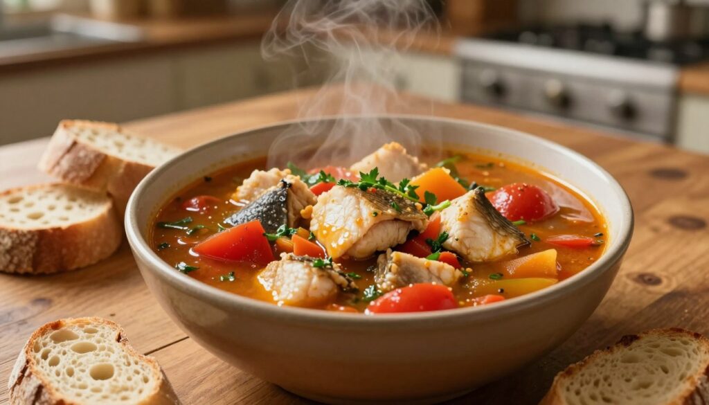 serving in a warm bowl