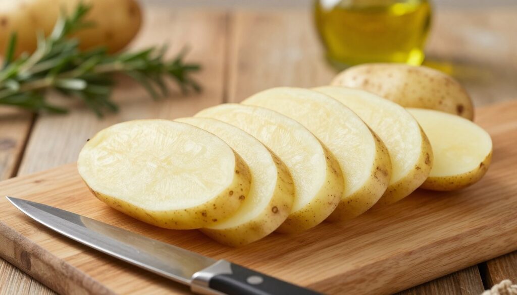 slice potatoes