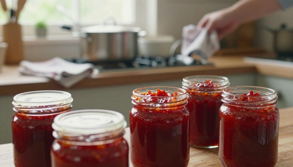 sterilising jars