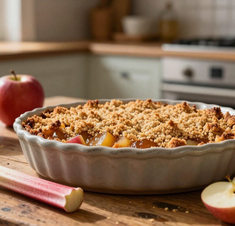 Mary Berry Apple And Rhubarb Crumble