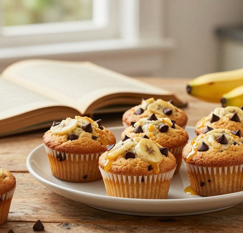Mary Berry Banana Chocolate Chip Muffins