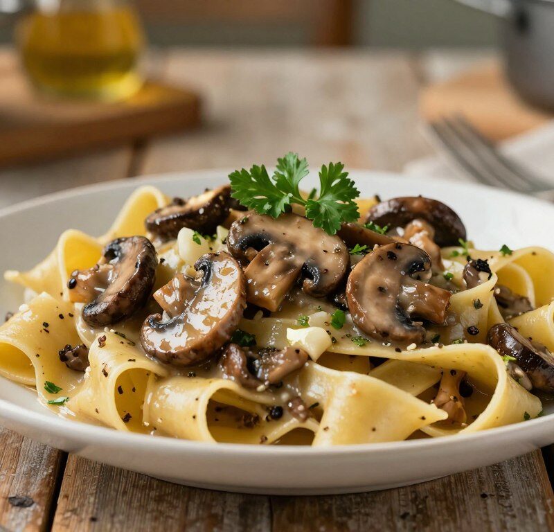 Mary Berry Mushroom Pappardelle