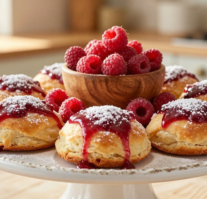 Mary Berry Raspberry Buns