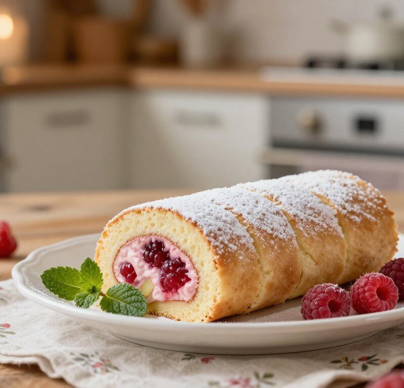 Mary Berry Raspberry Roulade