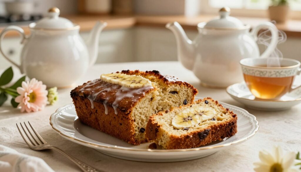banana loaf serving