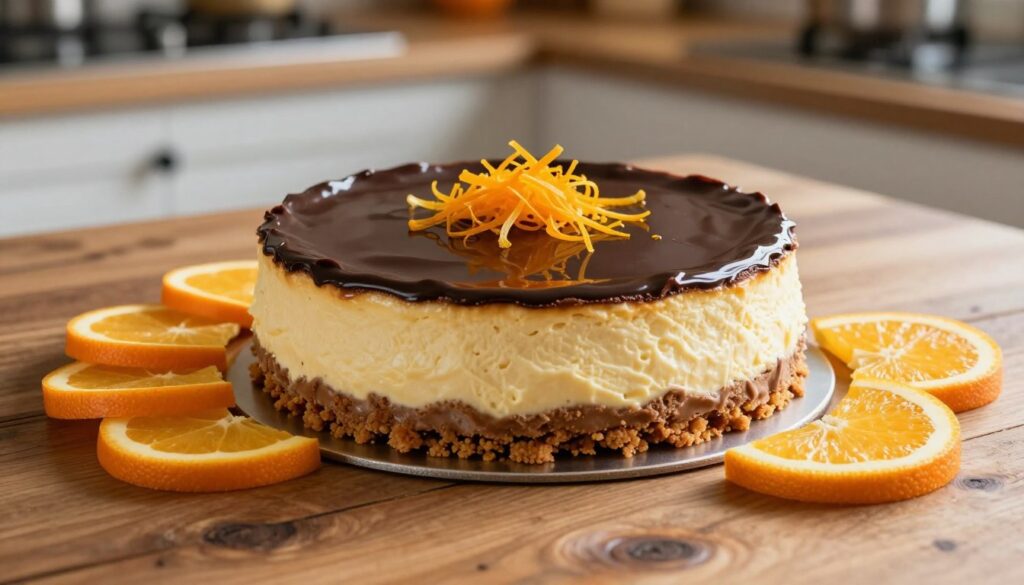 chocolate orange cheesecake