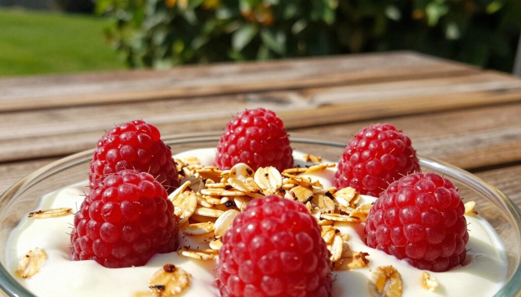 creative twist with raspberries and oats