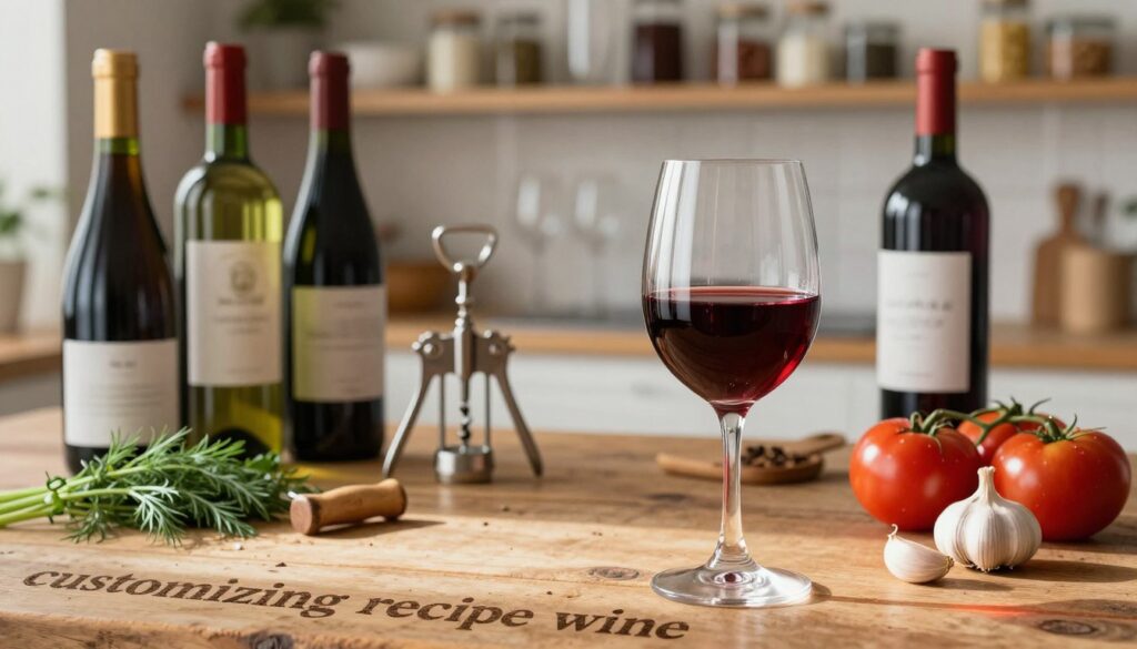 customising recipe wine