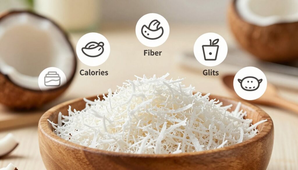desiccated coconut nutritional info