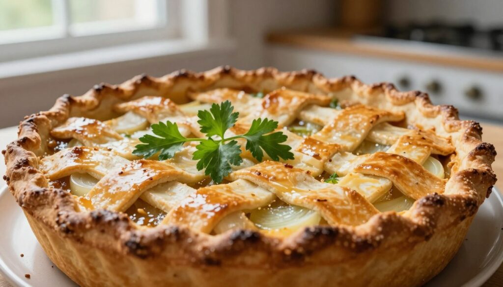 golden pie top