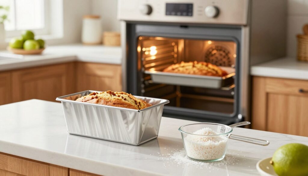 preparing oven and loaf tin preparing oven and loaf tin