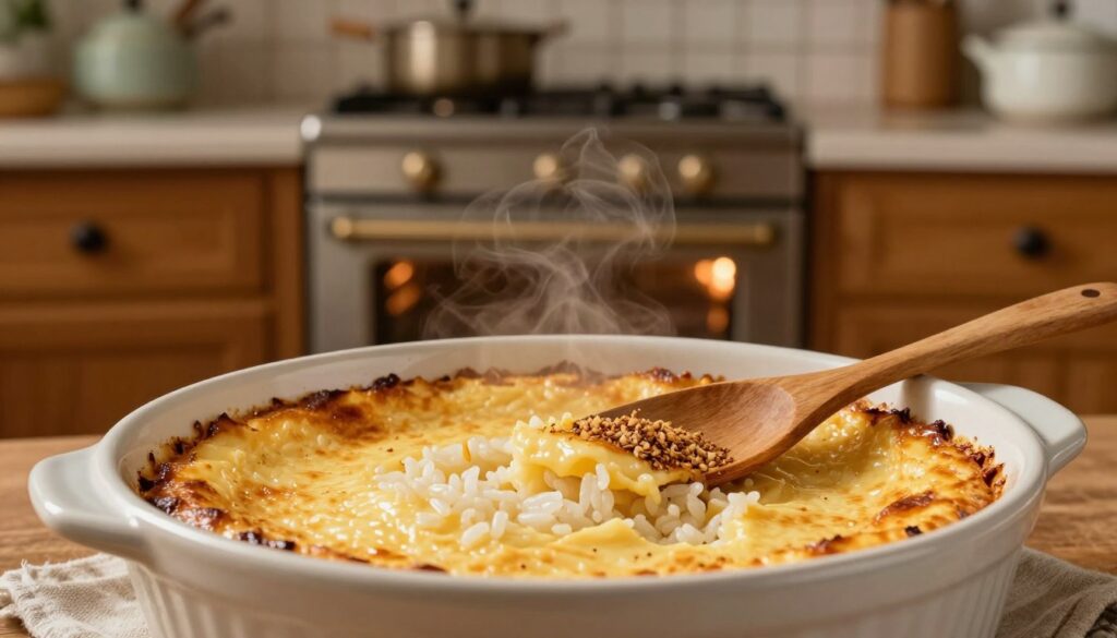 slow baking rice pudding
